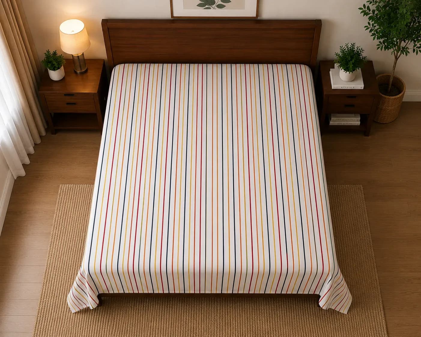 Modern Stripe 2M Bedsheet Set