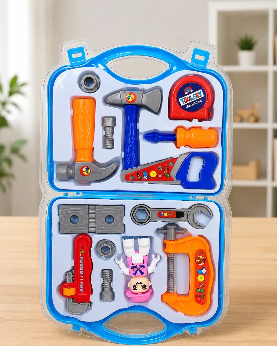 Kids Pretend Play Tool Set – Portable Toy Toolbox for Children