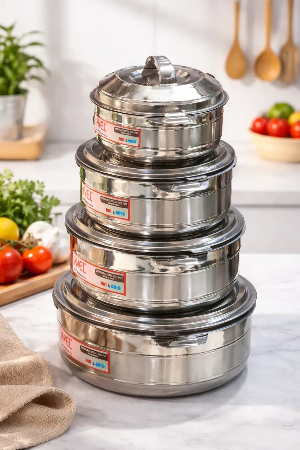 Premium Stainless Steel Hot & Cold Insulated Food Container Set