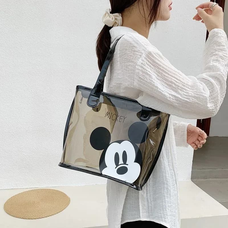 Transparent Cartoon Tote Bag (Mickey Style)