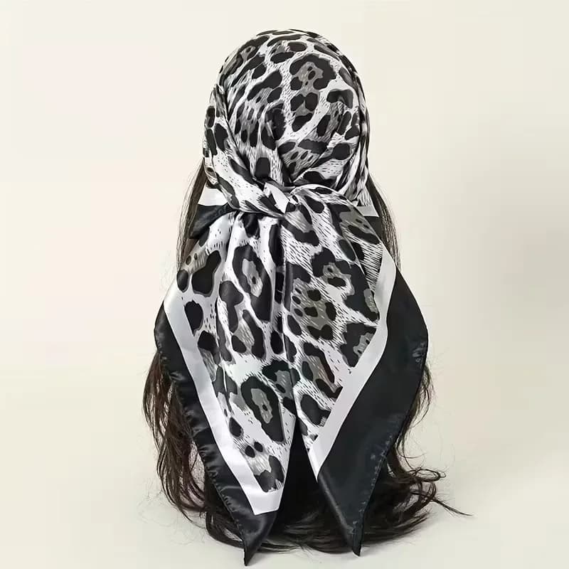 bohemian leopard print summer lightweight headscarf
