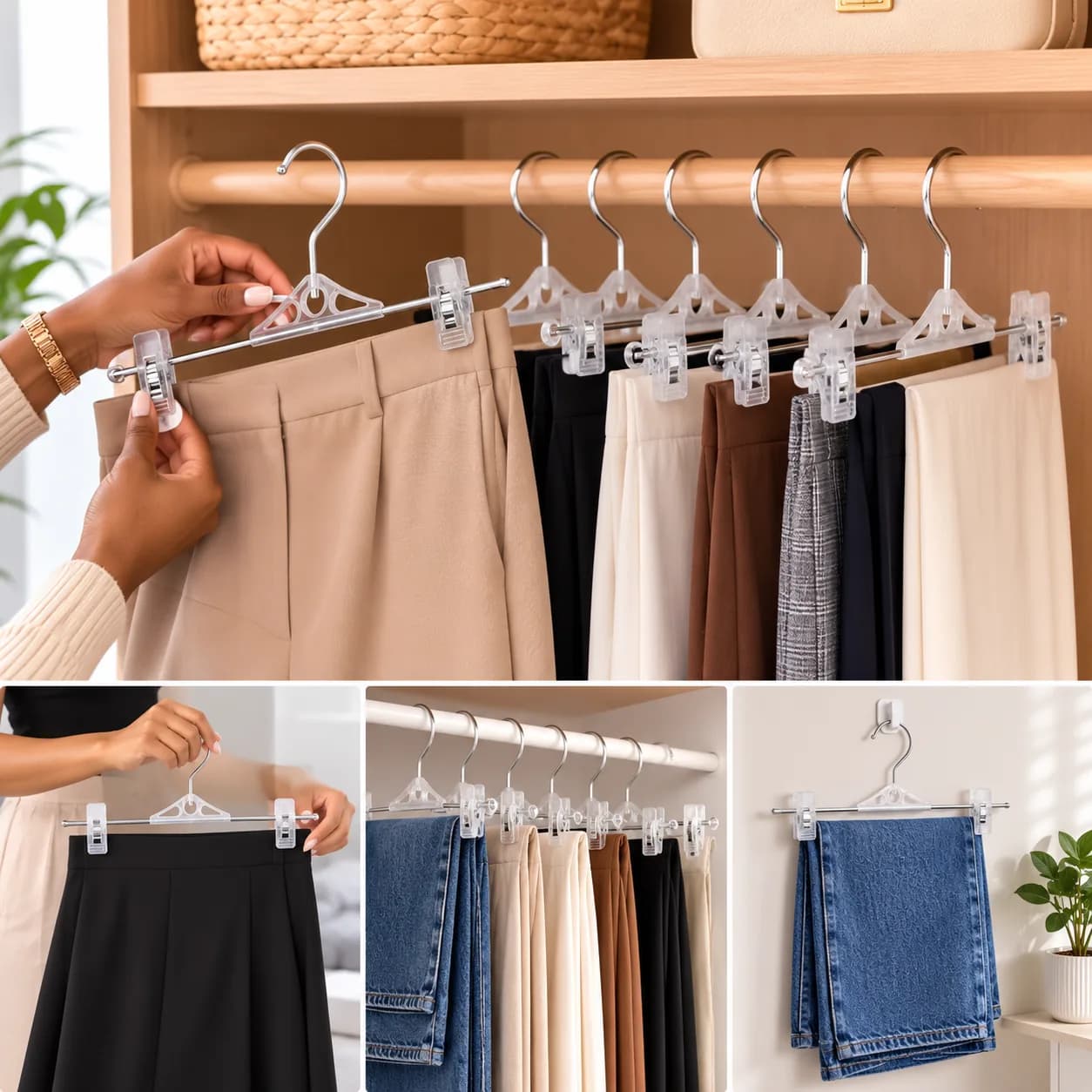 Plastic Clip Skirt Hanger
