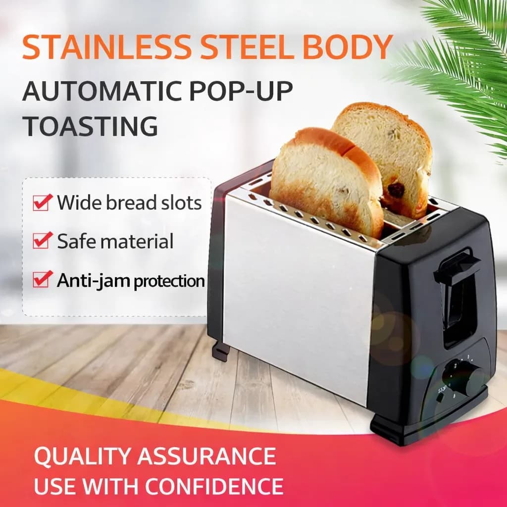 Sonifer SF-6007 2-Slice Electric Toaster (600–700W)