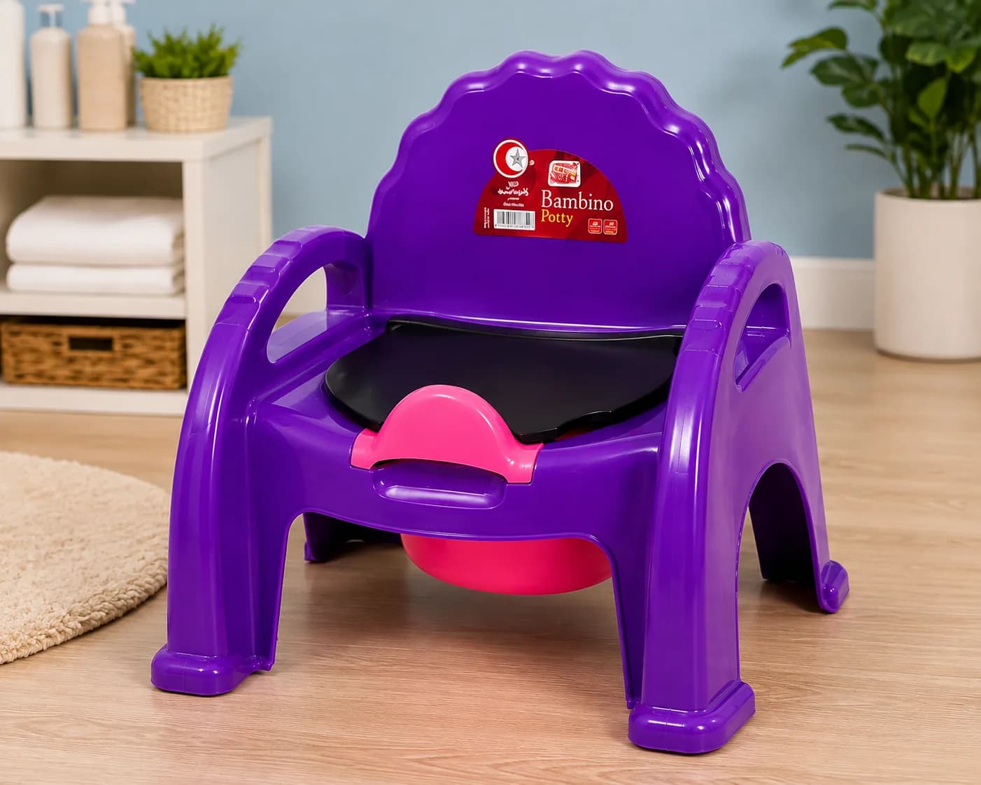 Bambino Toddler Potty Chair with Armrests