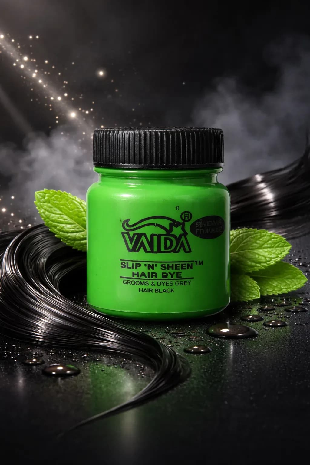 VAIDA Slip ‘N’ Sheen Hair Dye – Black
