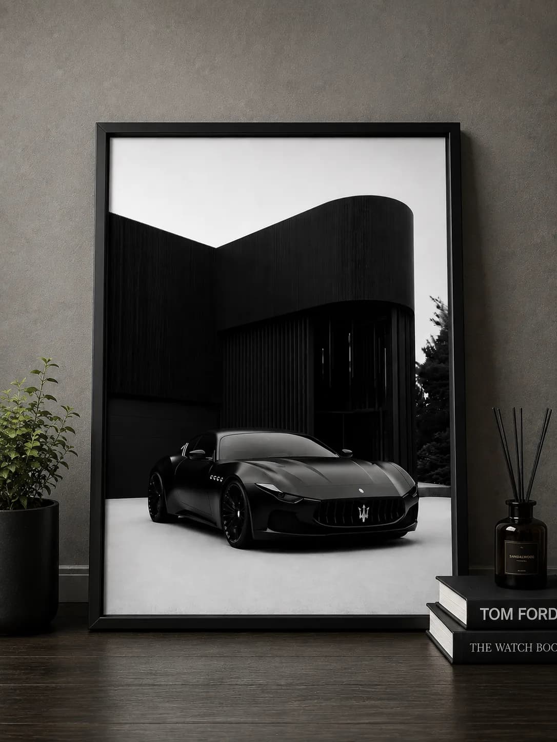 Maserati Sports Car Framed Wall Art – A2 & A3