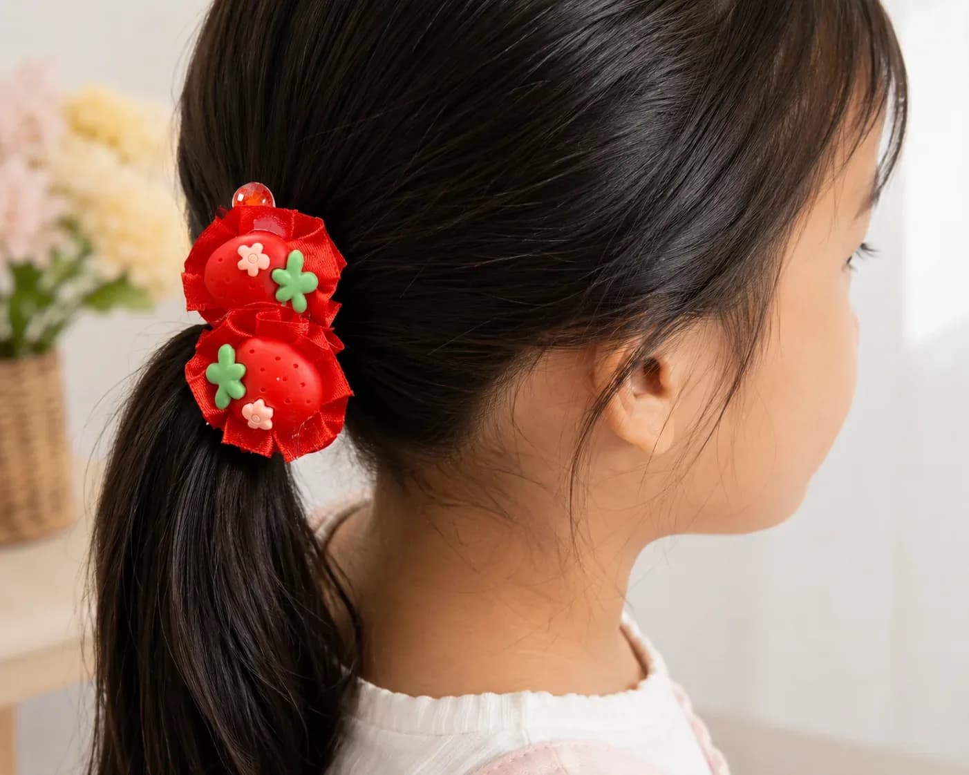 Strawberry Hair Clips Set