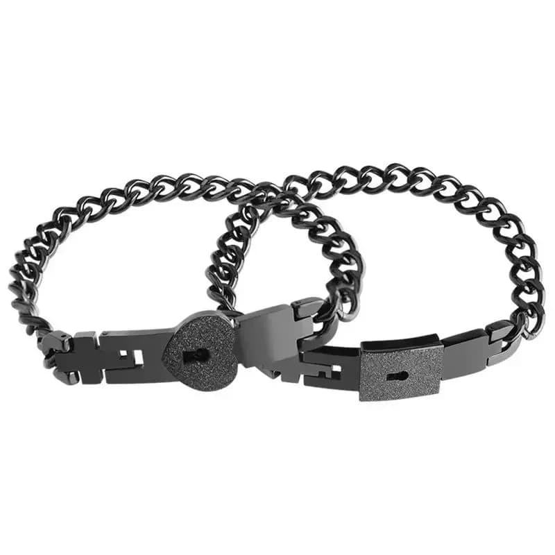 Eternal Lock Black Titanium Bracelet