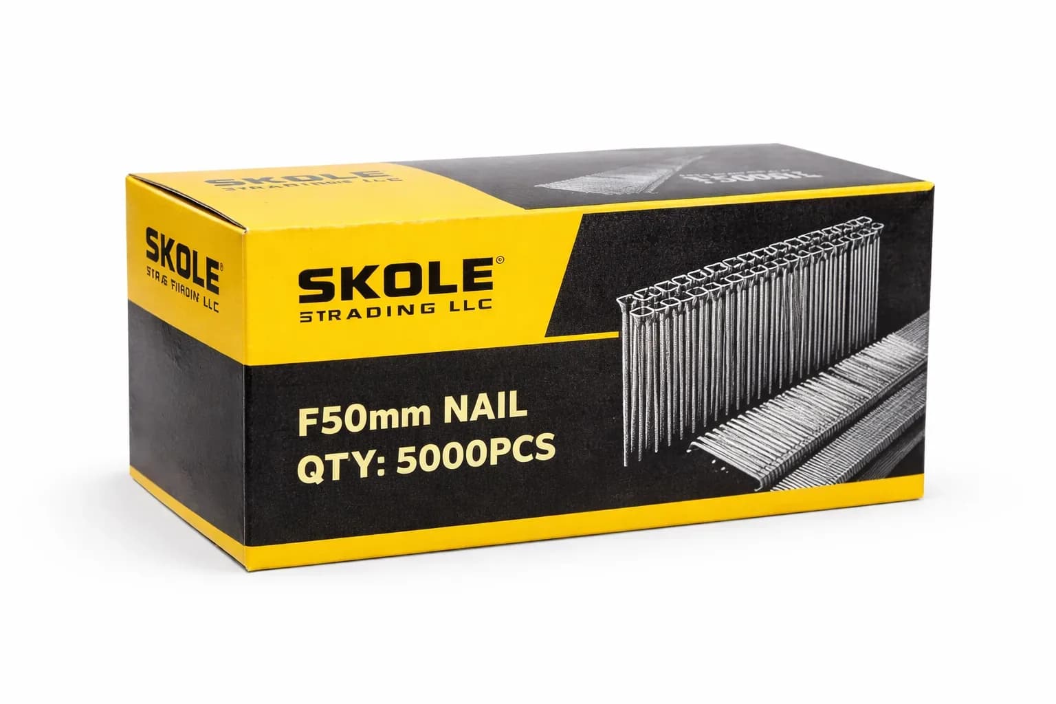 Skole Trading LLC F50mm Concrete Steel Nails – 5000PCS Box