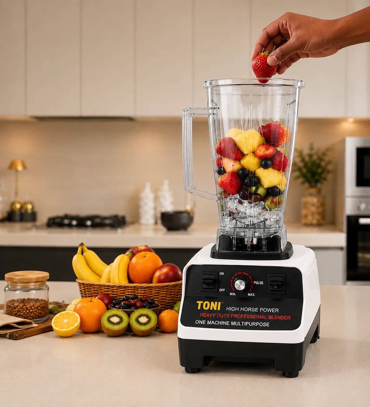 TONI TNB-767B 3000W Professional Heavy Duty Blender 2