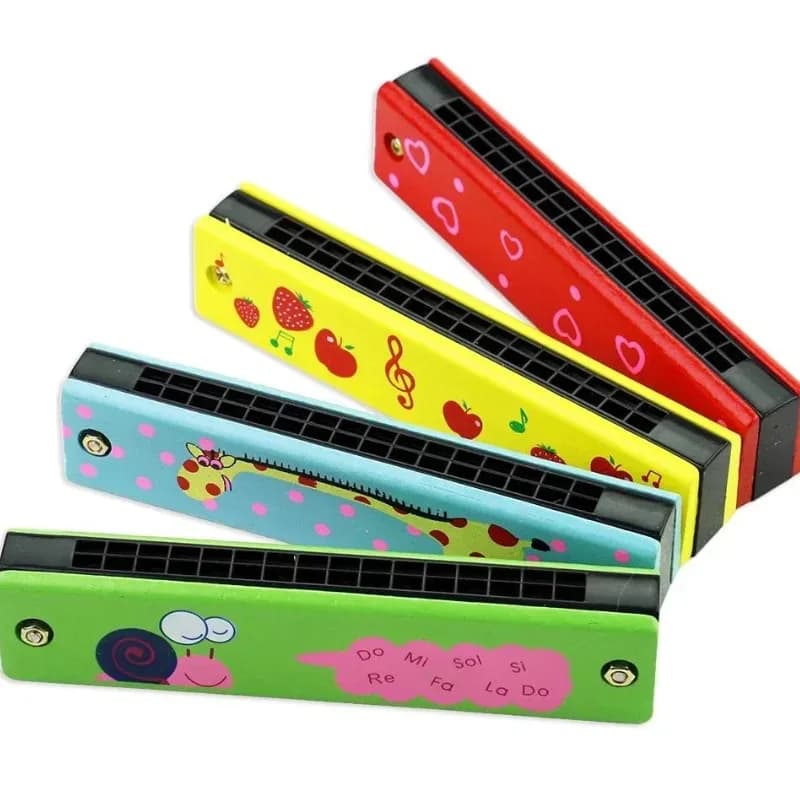 Kids Colorful Harmonica Musical Toy 16 holes