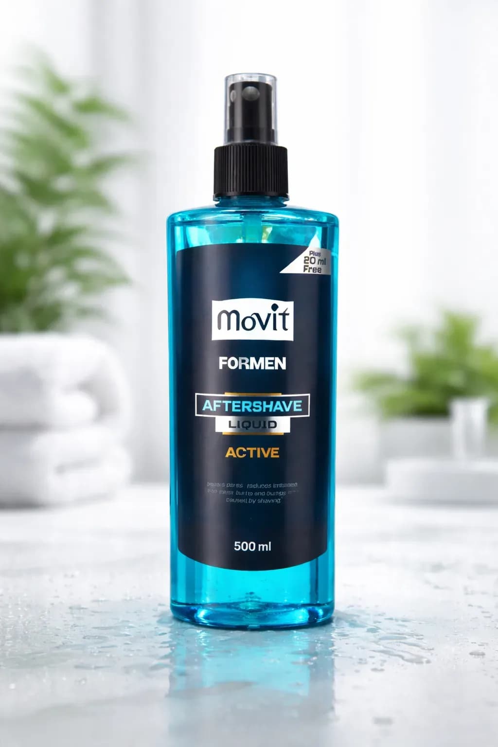 Movit For Men Active Aftershave Liquid Spray (500ml)
