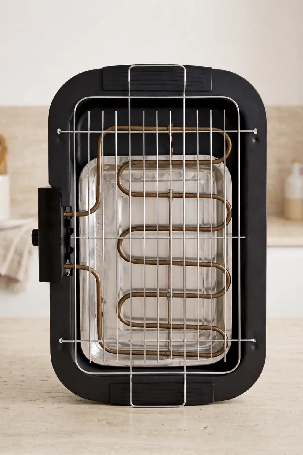 Portable Electric BBQ Grill with Removable Drip Tray