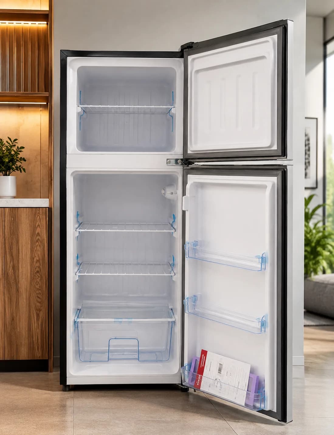Double-Door Top-Freezer Refrigerator – Spacious Fresh Food & Freezer Storage