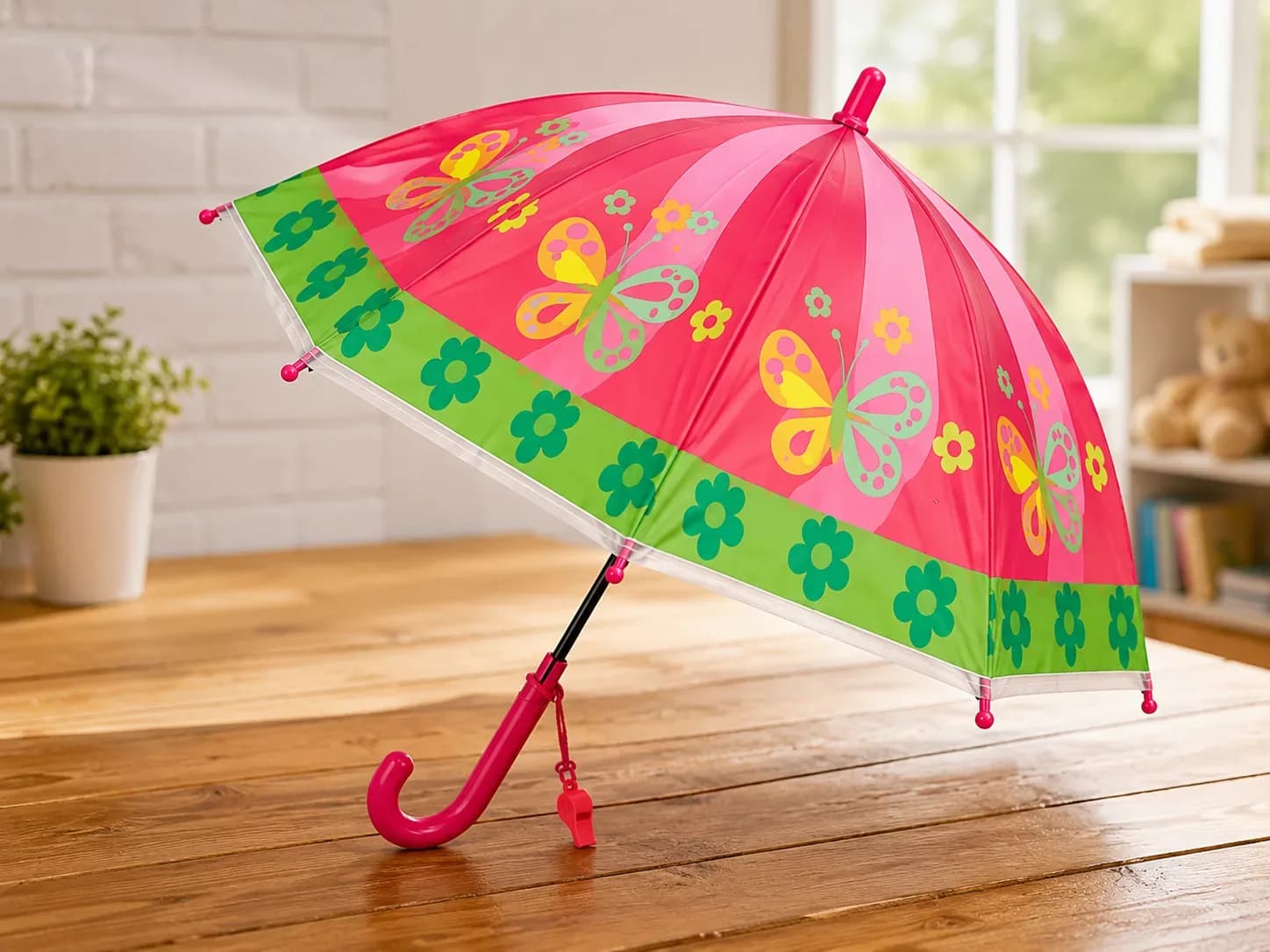 Kids Butterfly Cartoon Umbrella