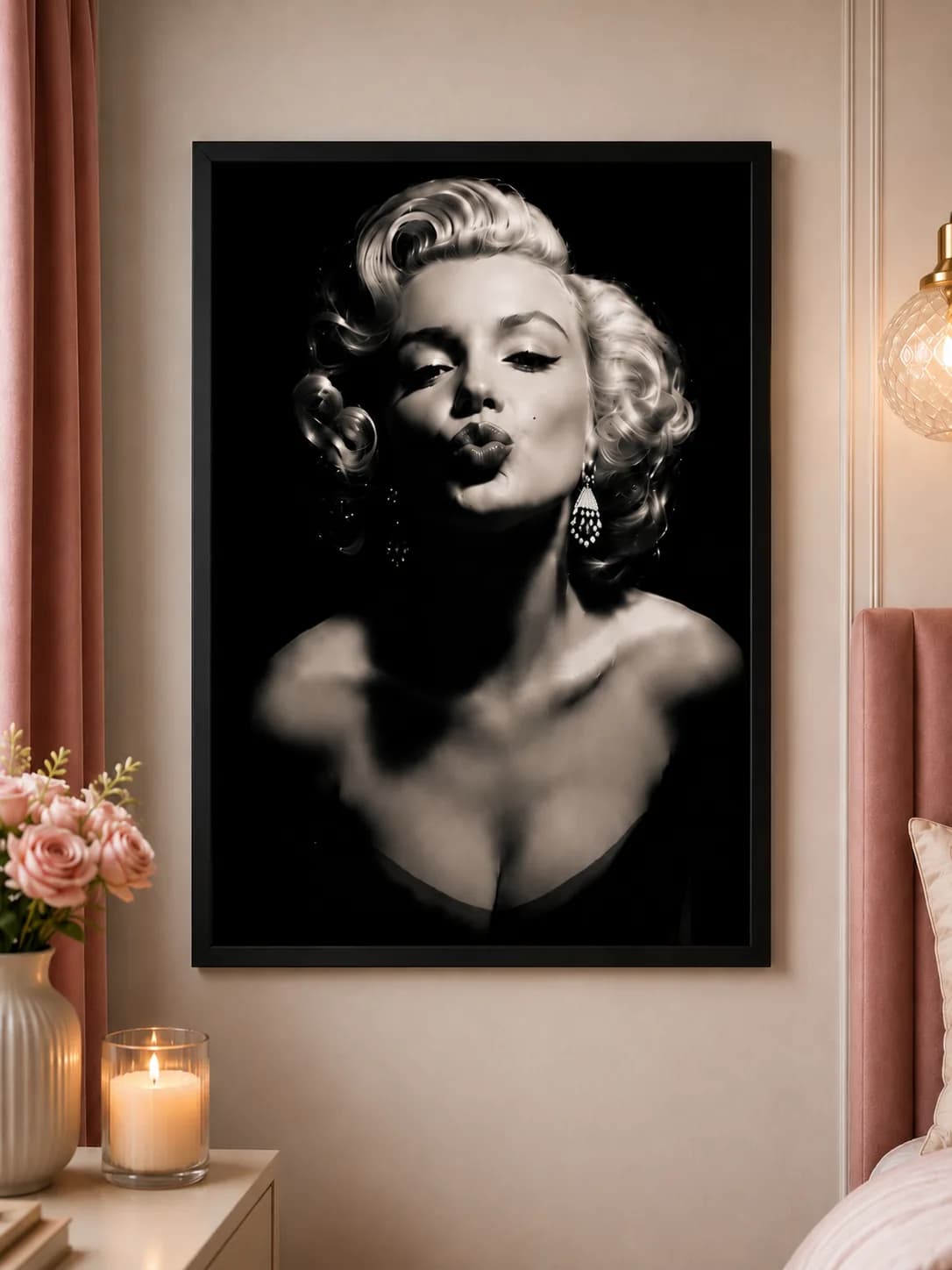 Marilyn Monroe A2 & A3 Black Framed Wall Art