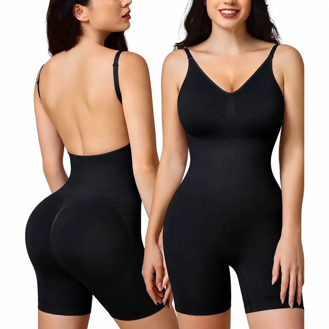 Women's Seamless Low Back Full Body Shapewear Bodysuit
