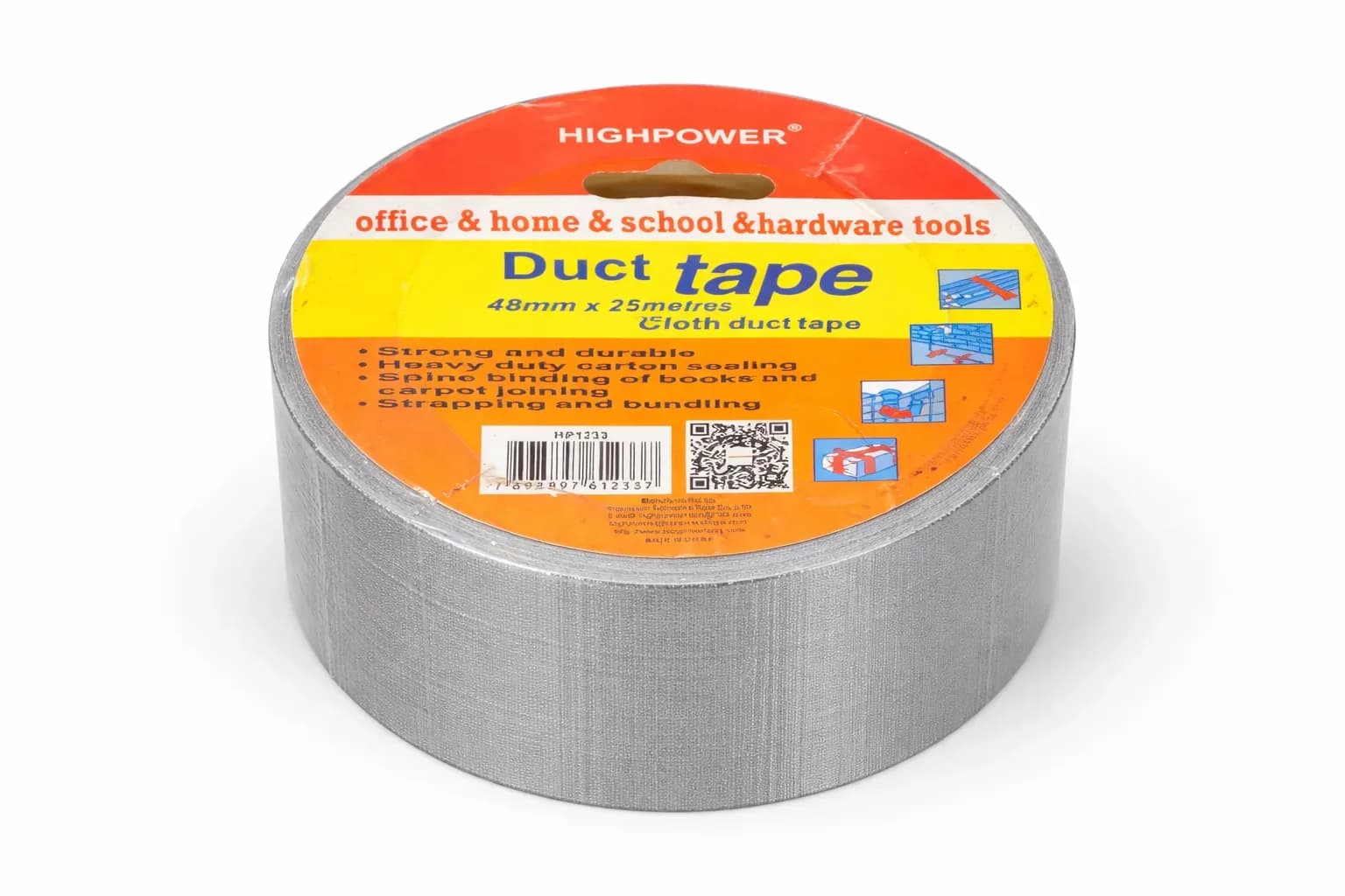 HighPower 48mm x 25m Heavy-Duty Cloth Duct Tape