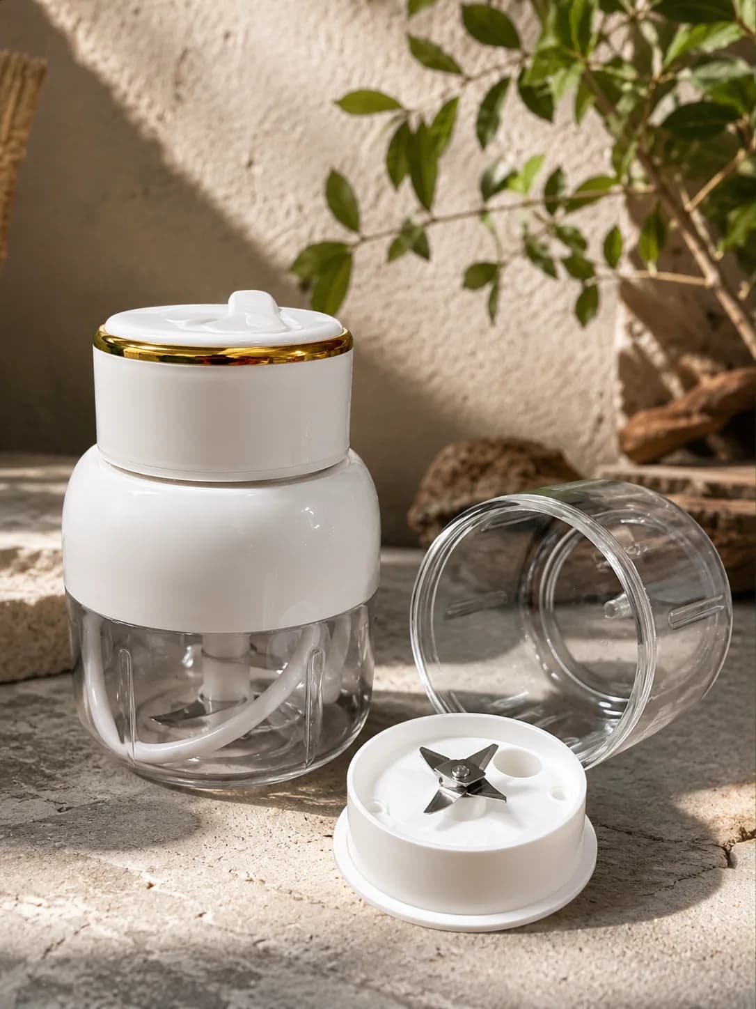 Portable Electric Mini Food Chopper & Garlic Crusher – USB Rechargeable (250ml)