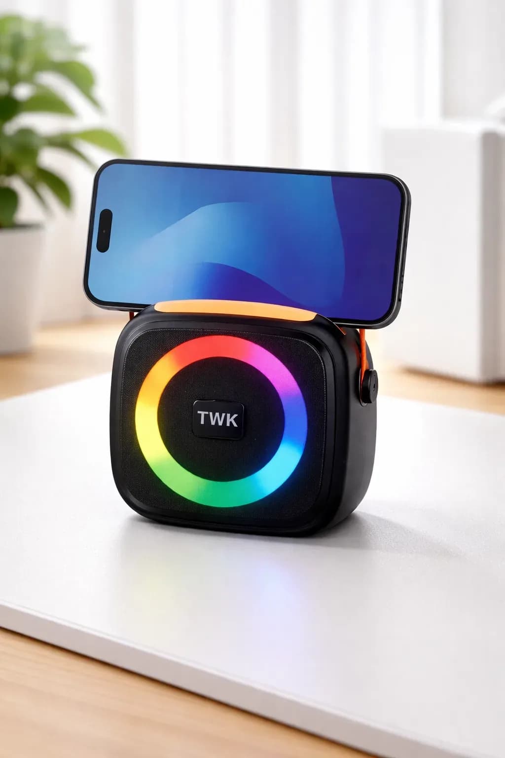 TWK TK-802 Wireless RGB Mini Speaker with Phone Holder