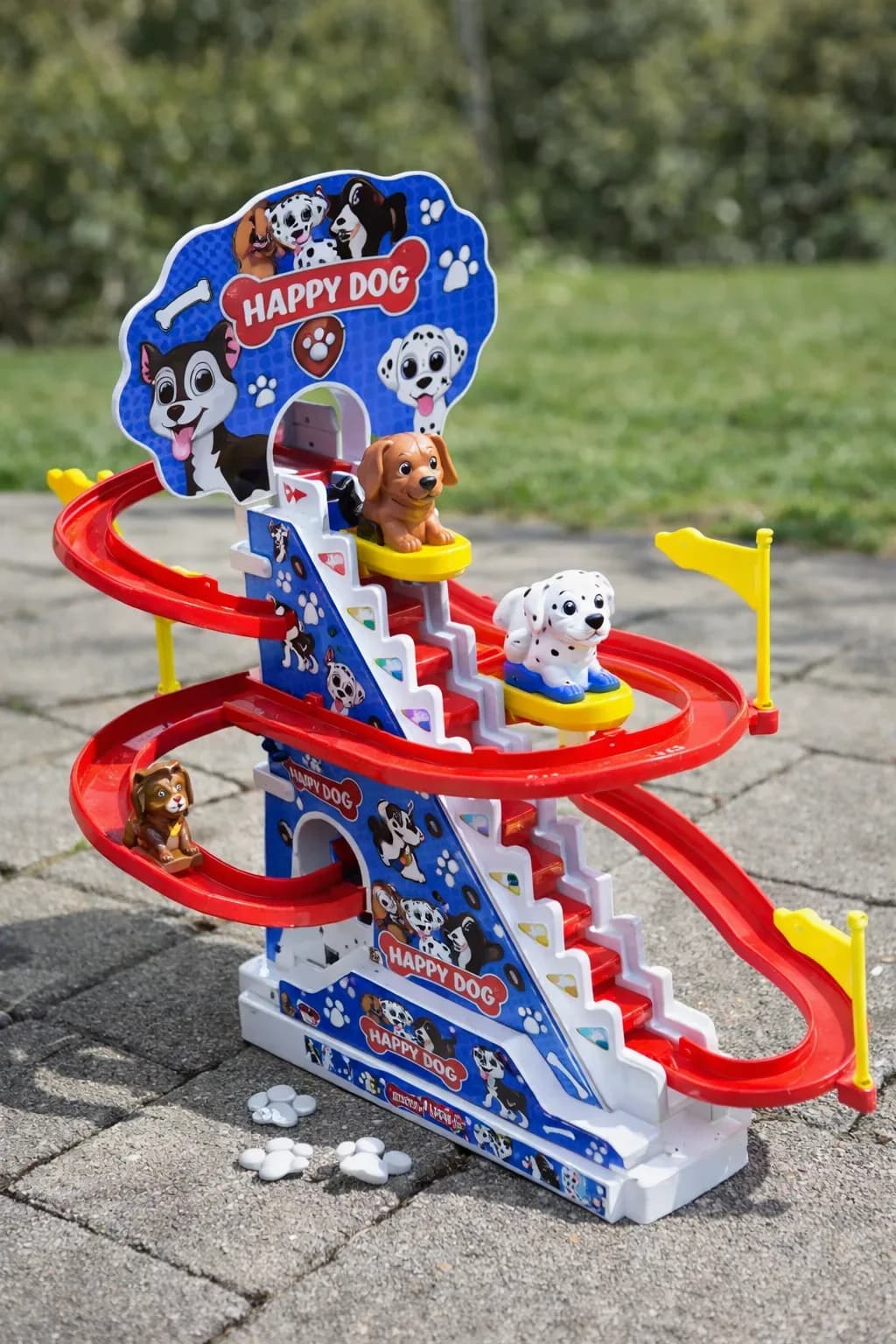 Happy Dog Climb & Slide Racing Track