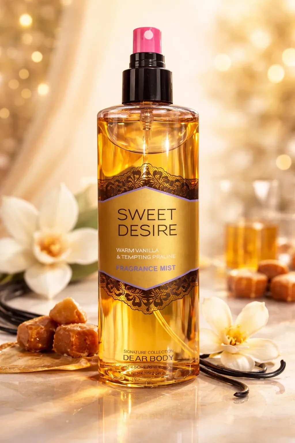 Sweet Desire Fragrance Mist – Warm Vanilla & Tempting Praline