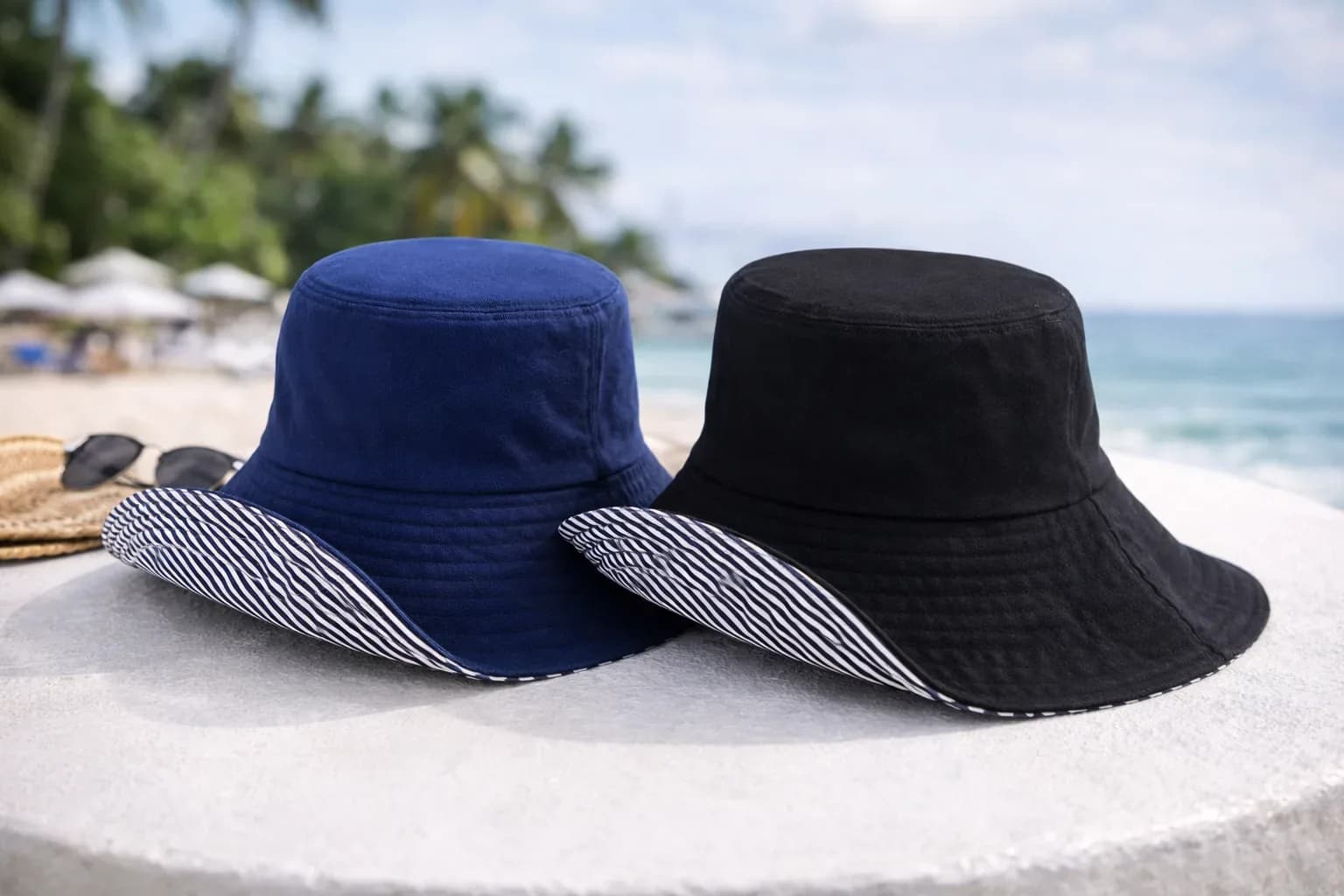 Coastal Chic Reversible Bucket Hat