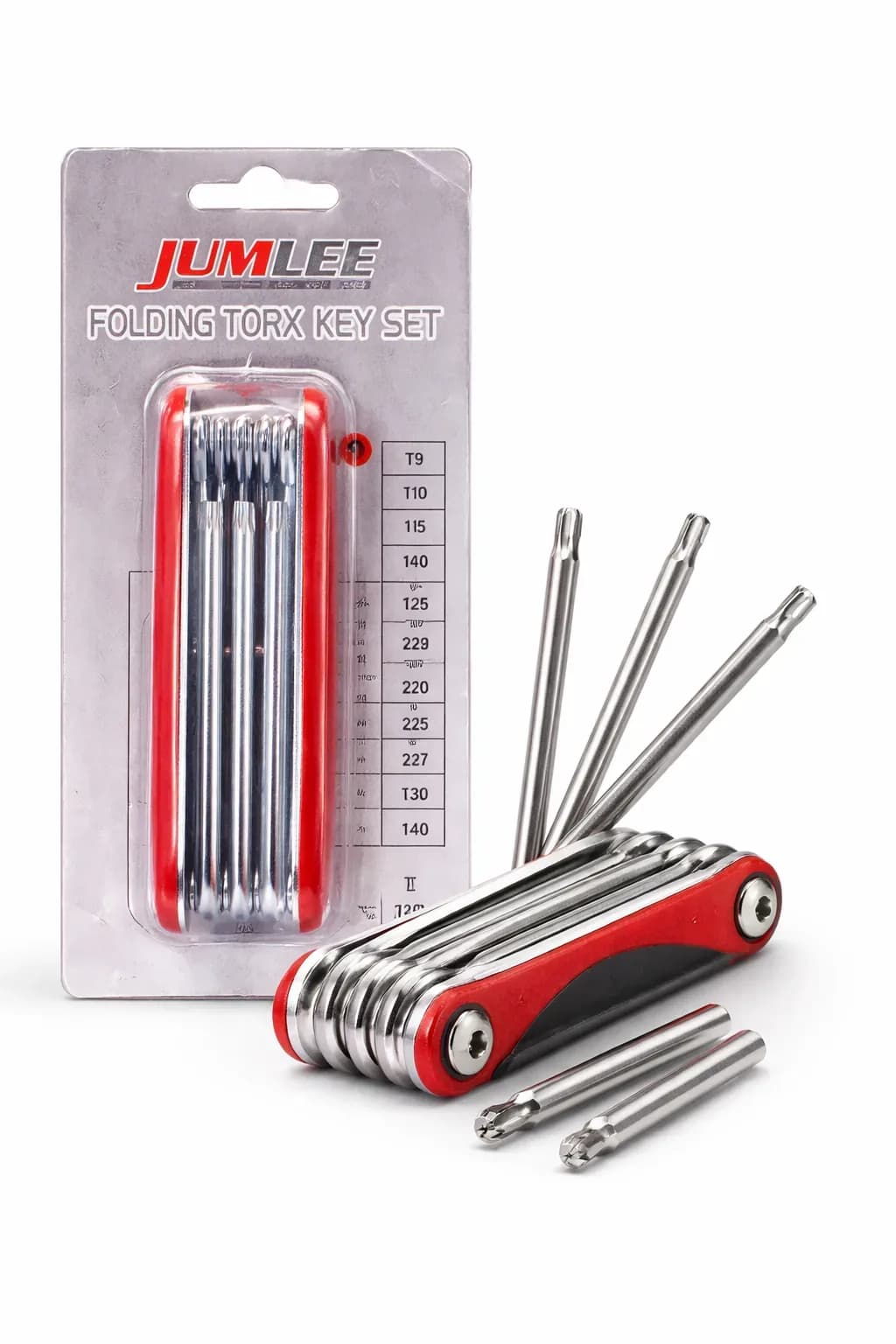 JUMLEE Folding Torx Key Set – Professional Star Key Wrench Set