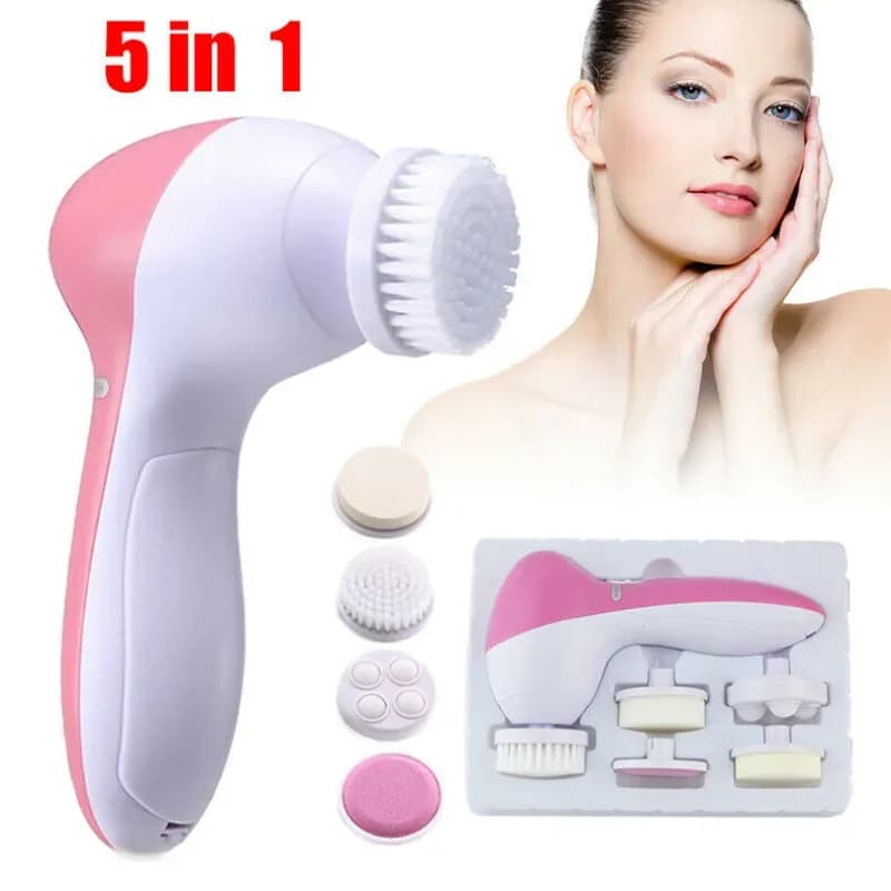 5-in-1 Electric Facial Cleansing Brush Set Face massager