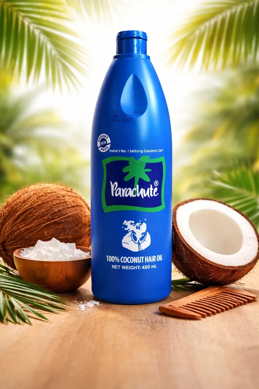 Parachute Pure Coconut Hair Oil (450ml)