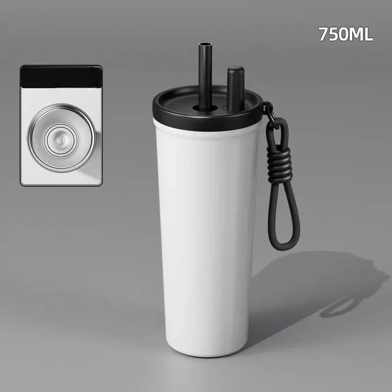 Ozbobo 24oz Stainless Steel Insulated Water Bottle Wtih Straw And Lid