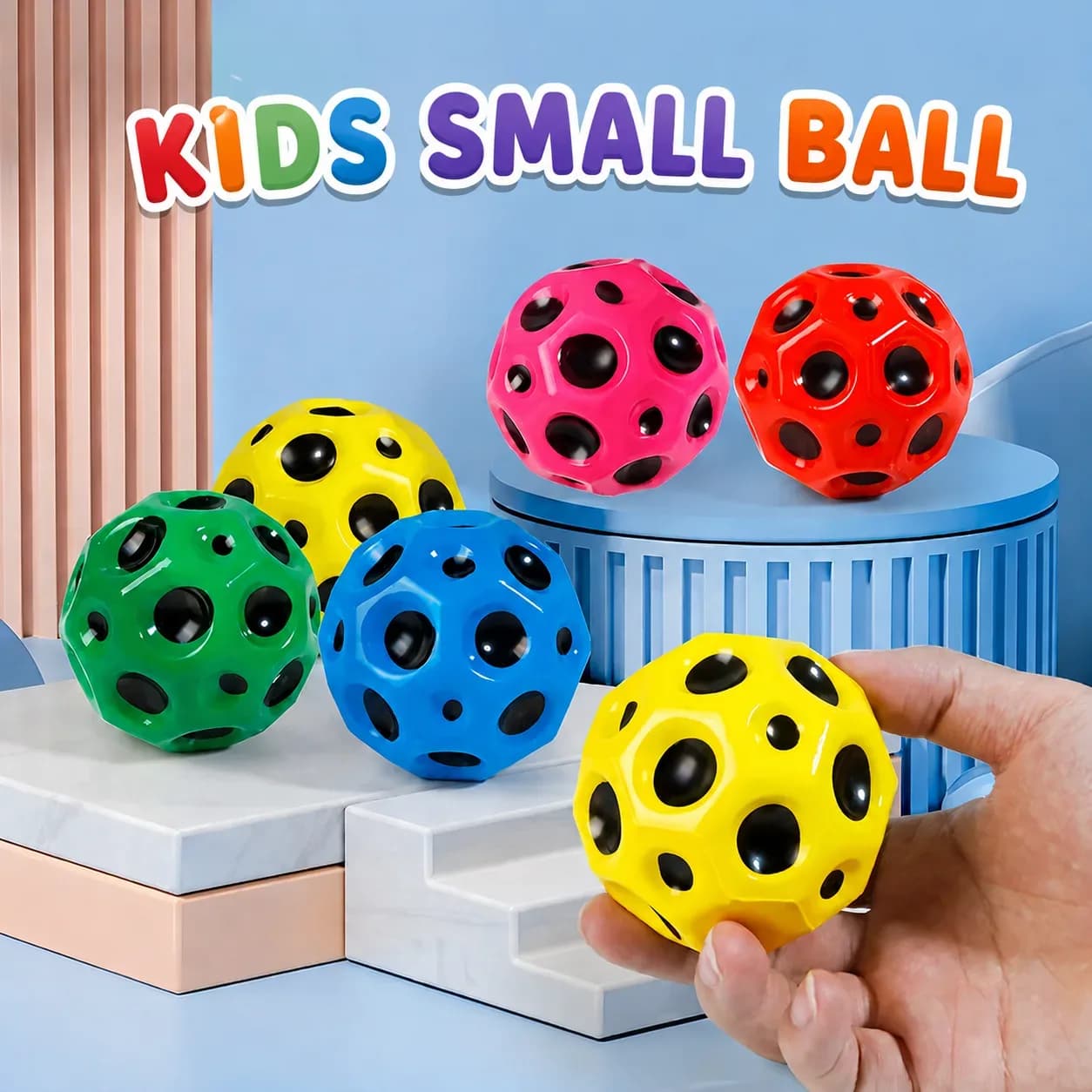 Colorful Moon Ball Bounce Toy