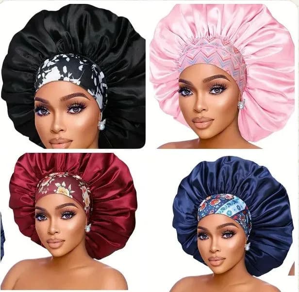 Hair Bonnet for Women – Soft Breathable Hair Cap Shower Caps for Braids Natural Hair