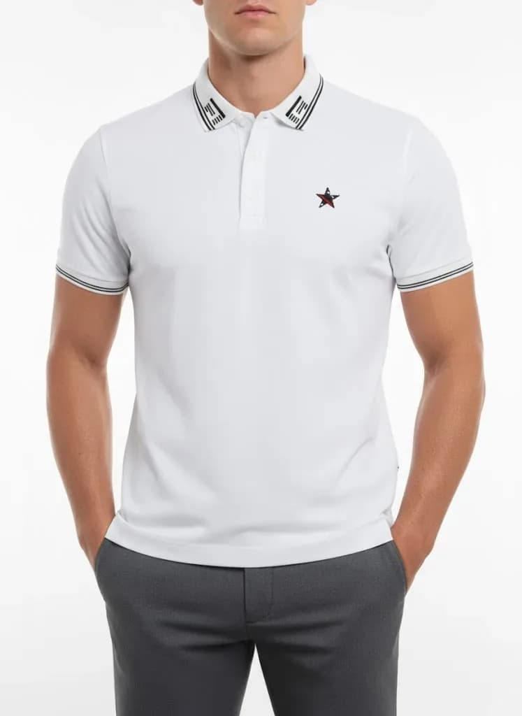 Men's Cotton Piqué Slim-Fit Polo Shirt