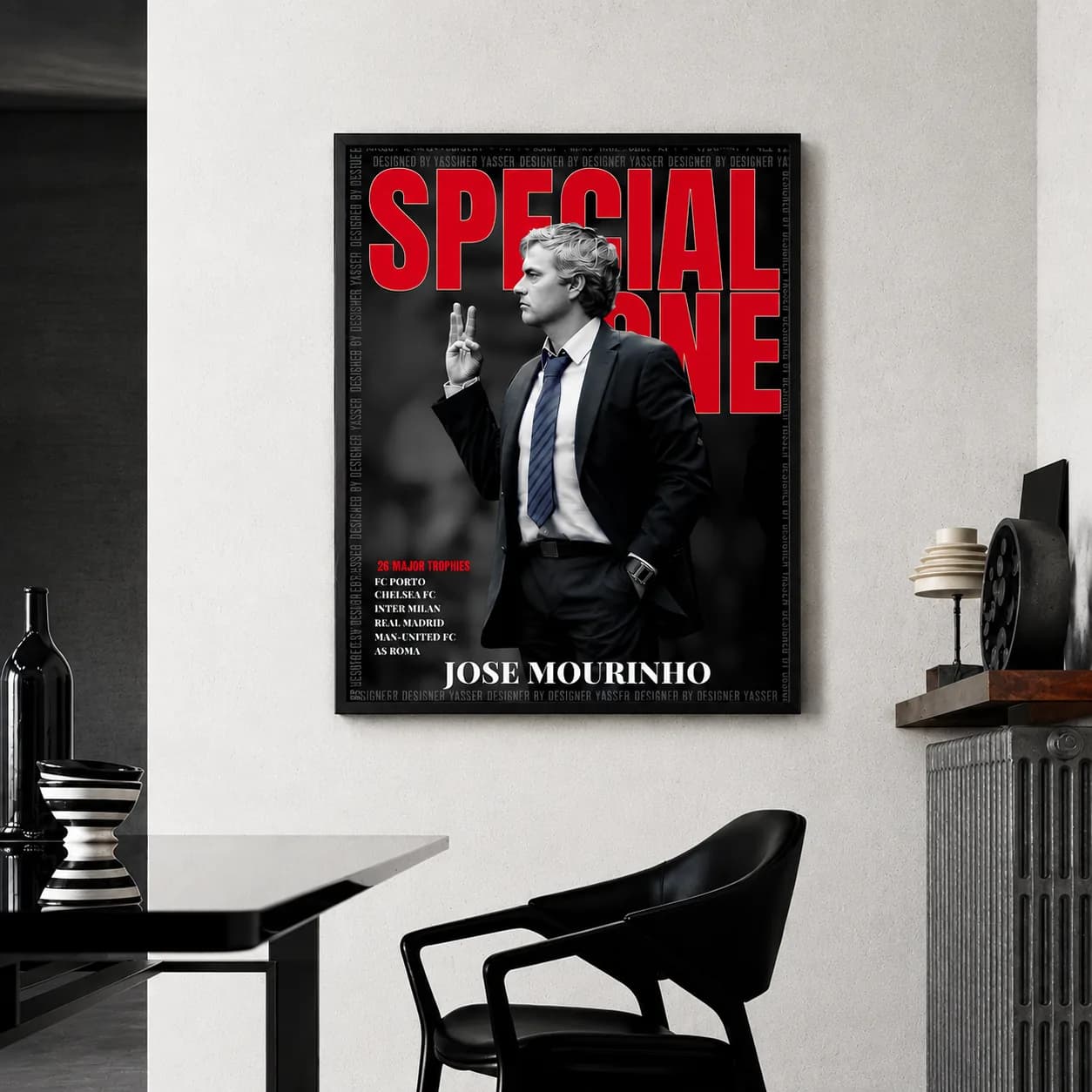 The Special One José Mourinho Football Legend Framed Poster A2 & A3
