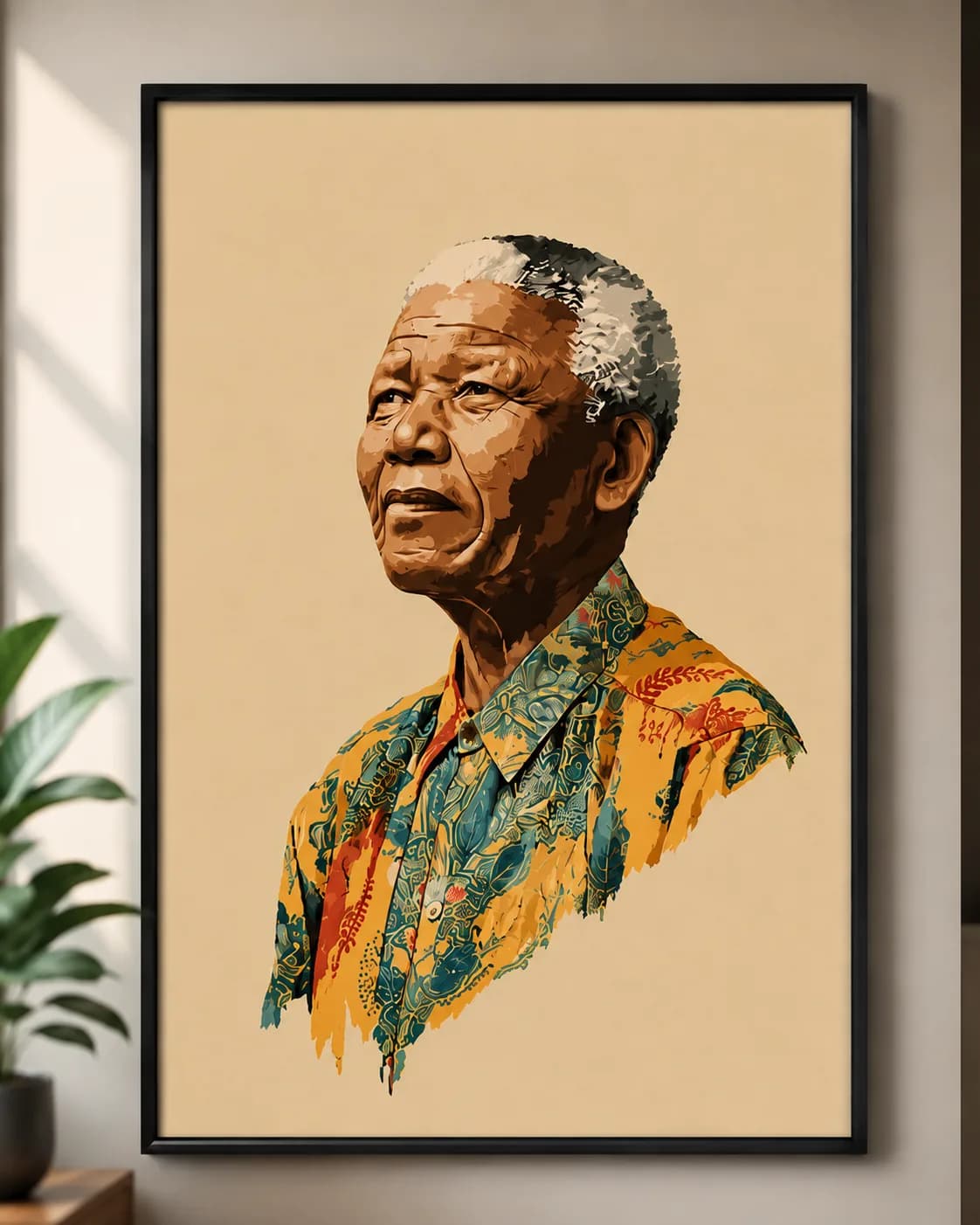 Nelson Mandela Artistic Wall Frame A2 & A3