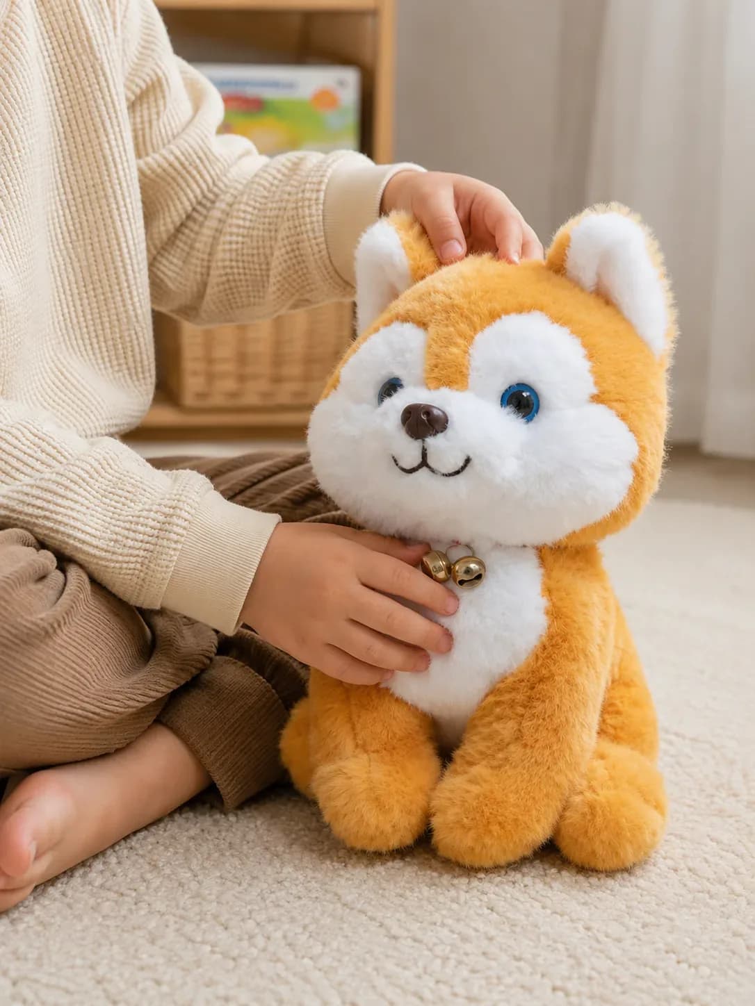 Kawaii Fluffy Shiba Inu Dog Plush Kid Toy