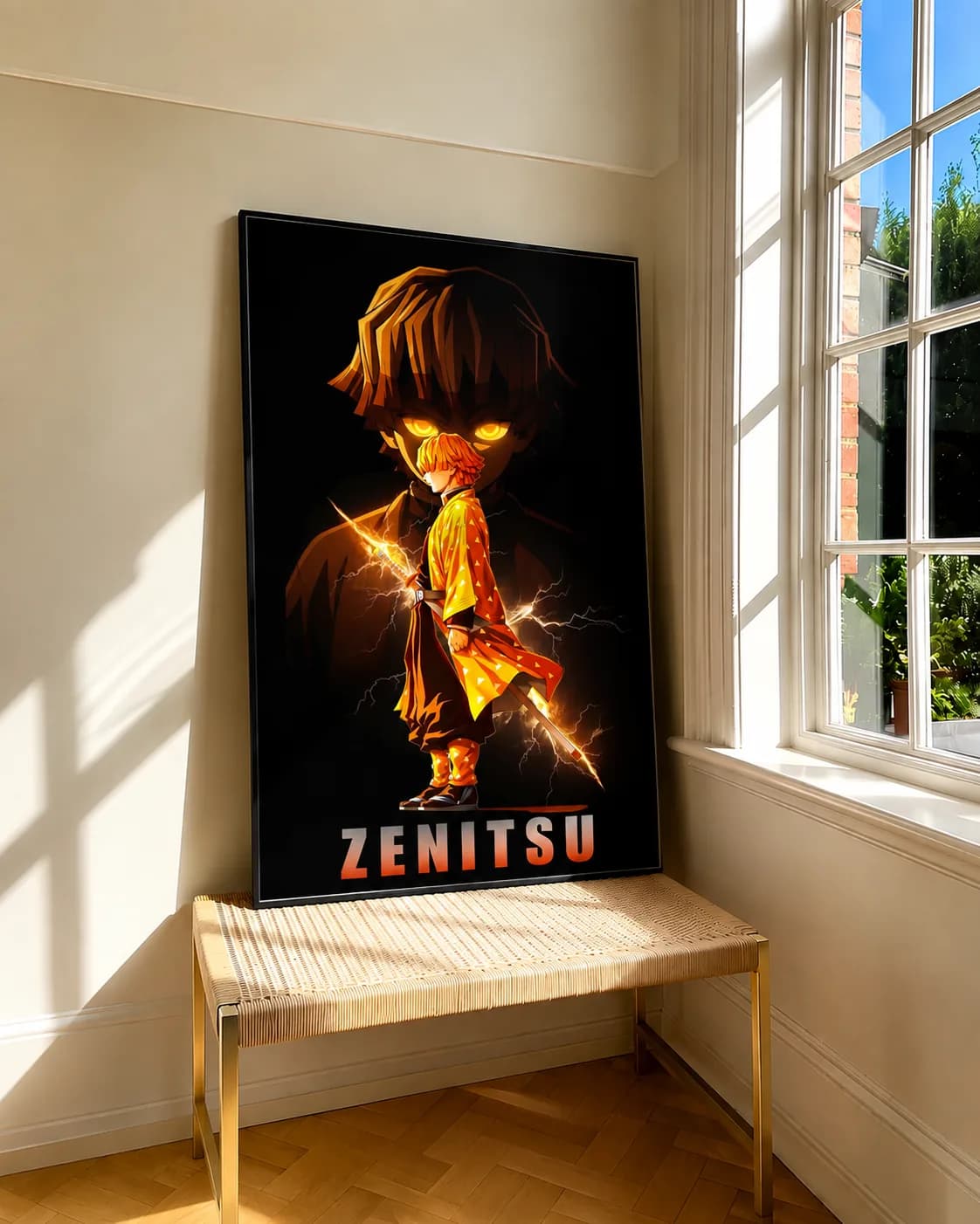 Zenitsu Anime Framed Poster – A2 & A3