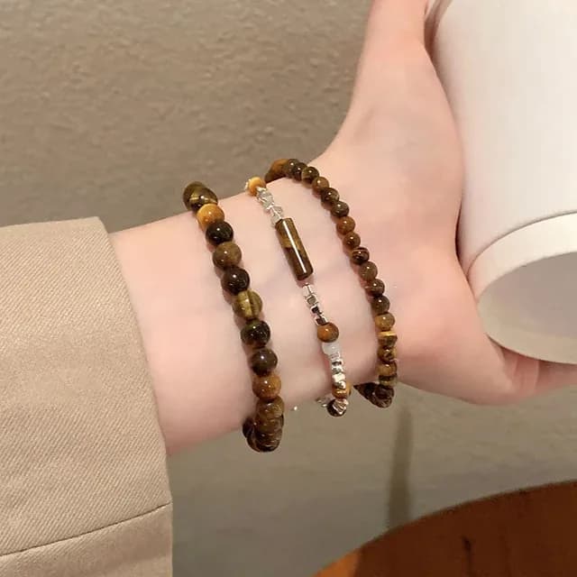 Fashion Delicate Tourmaline Handmade Beaded Bracelet