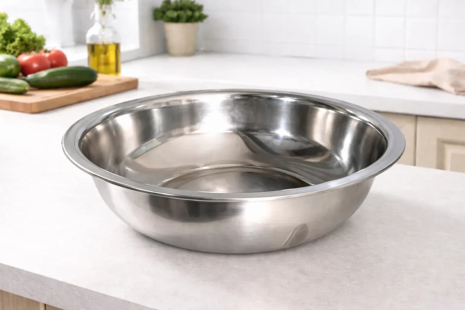 Stainless Steel Eating & Washing (Multipurpose Dish Bowl)