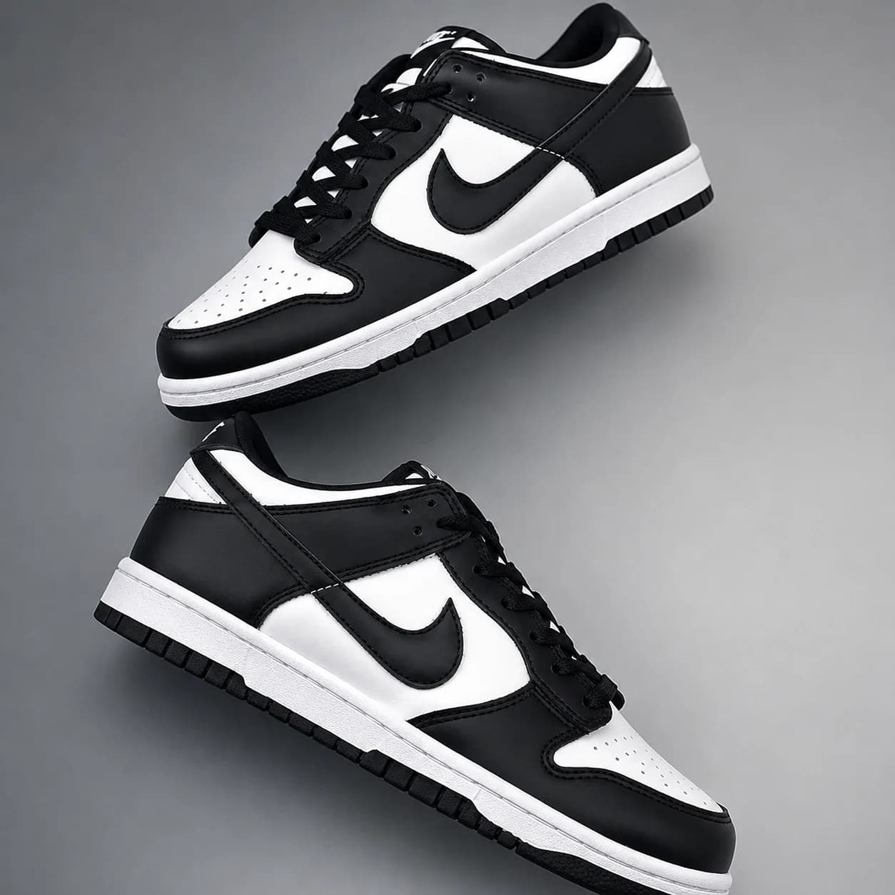 Black & White Classic High-Top Sneakers