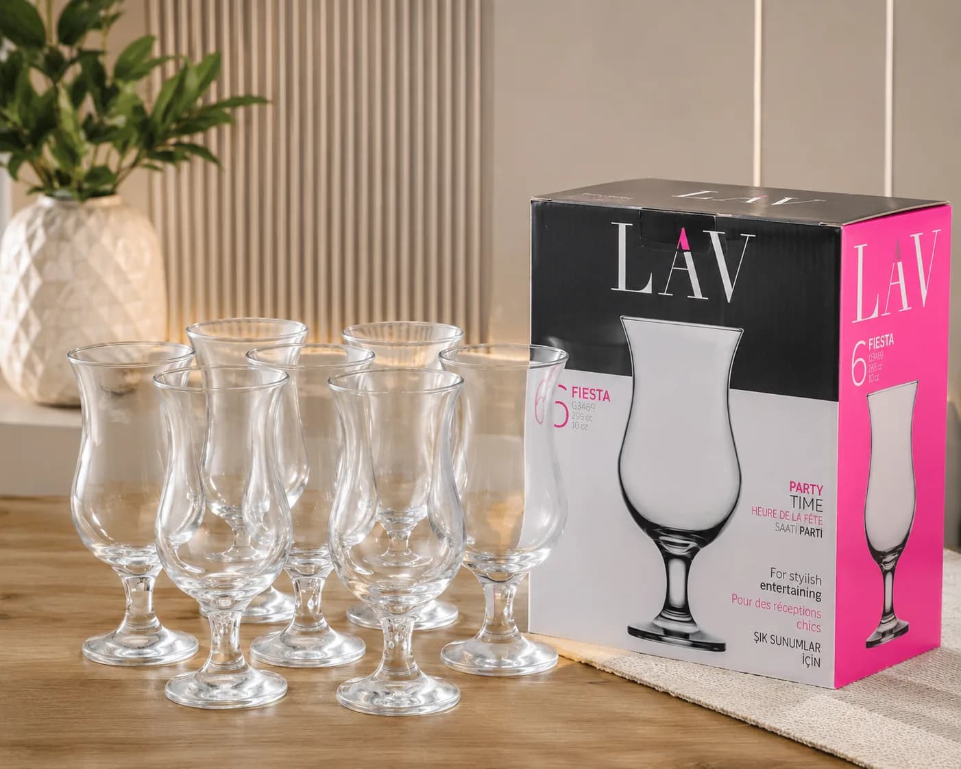 6-Piece Footed Cocktail & Juice Glass Set