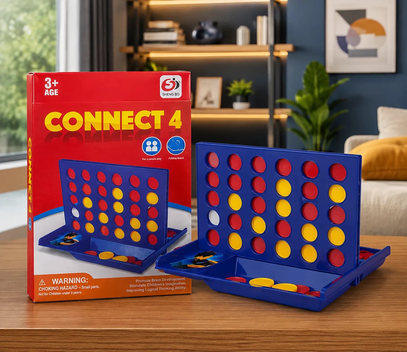 Classic Connect 4 Strategy Board Game (2 Players)