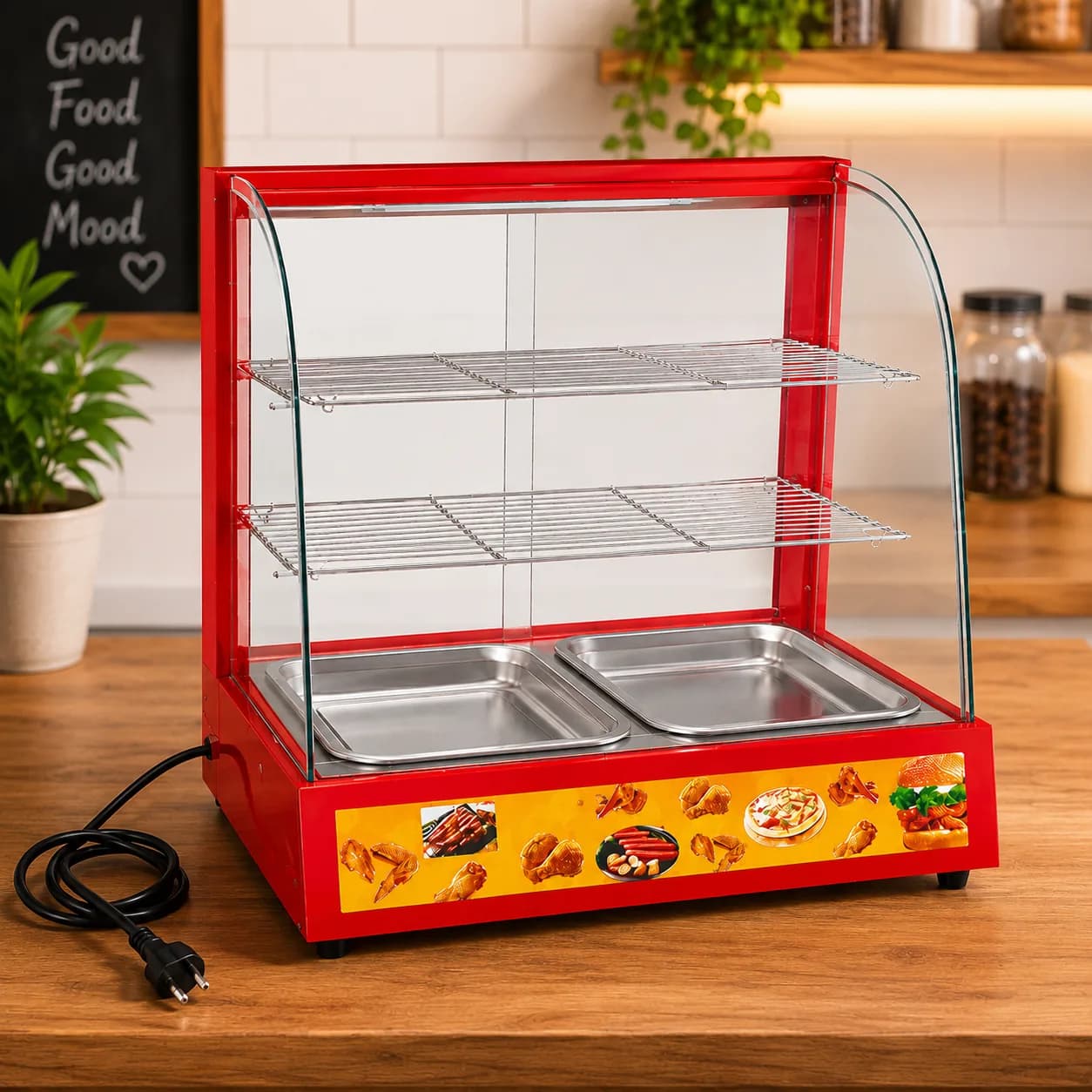 CMR-2P Commercial Food Warming & Display Showcase