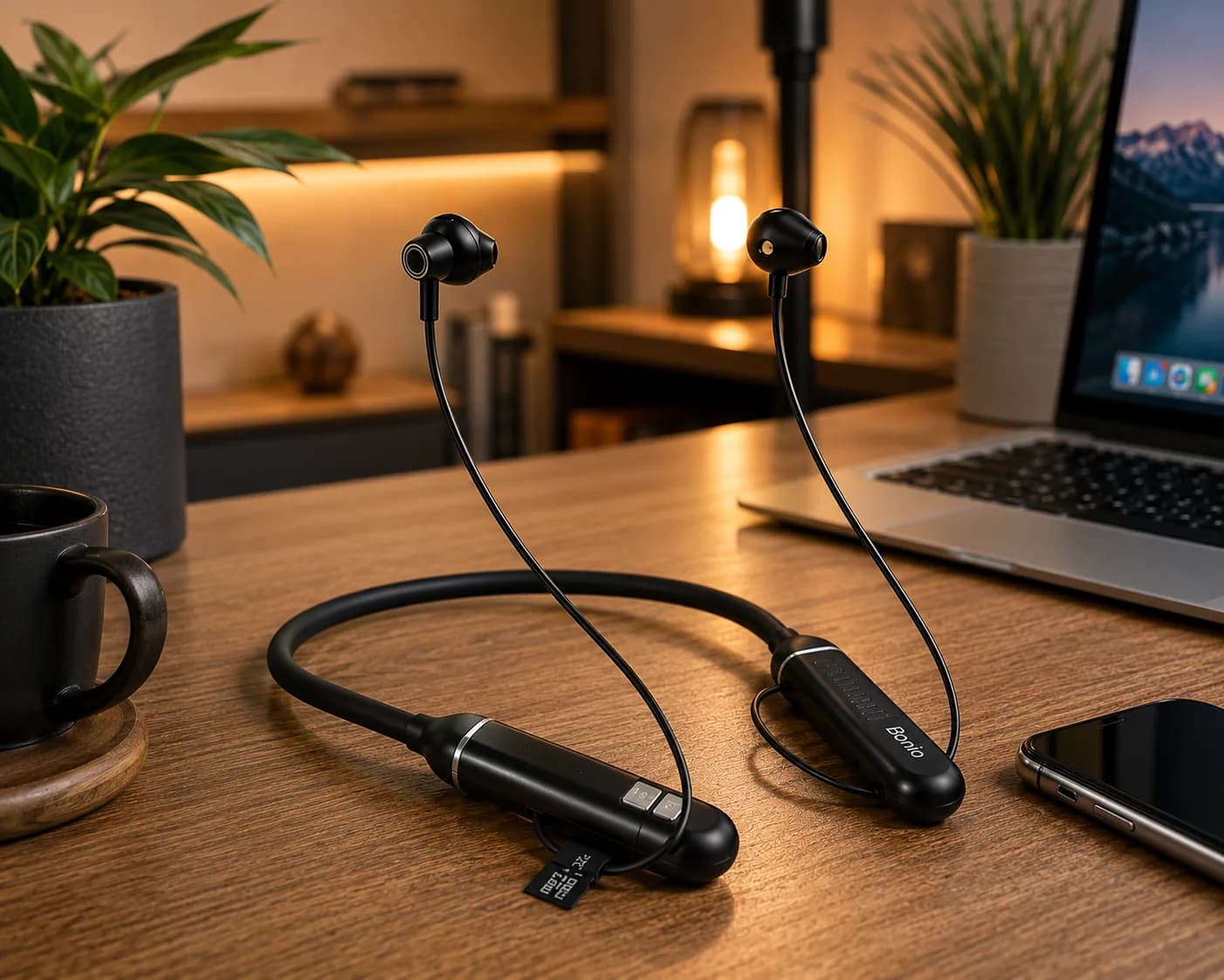 Bonio B11 Wireless Bluetooth Neckband Earphones