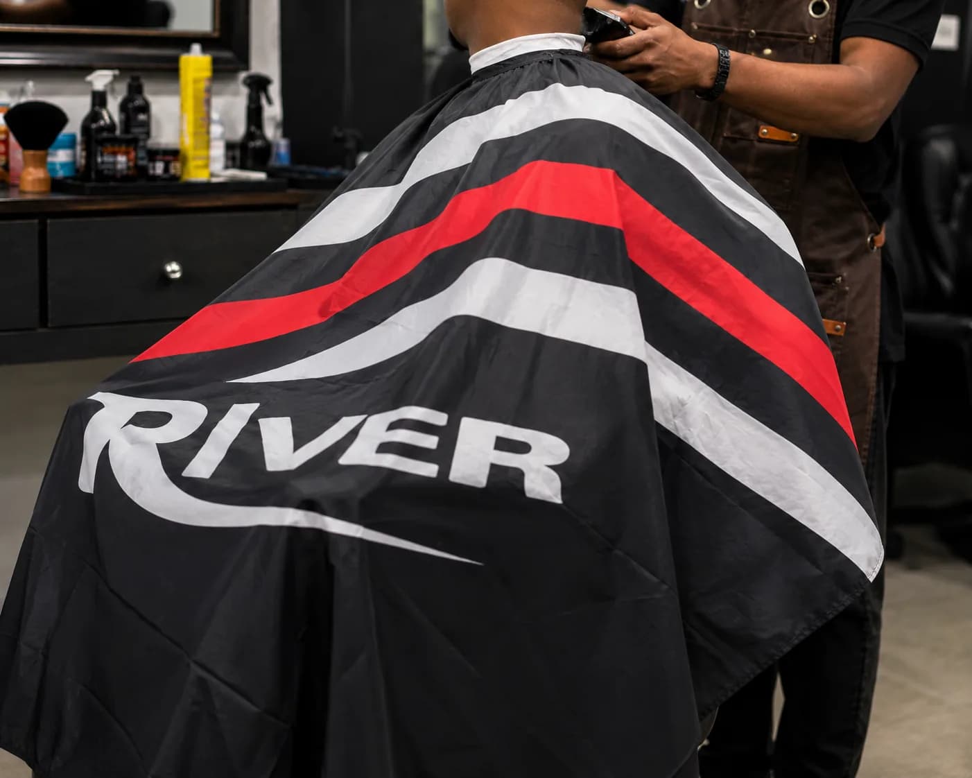 River Professional Barber Hair Cutting Cape