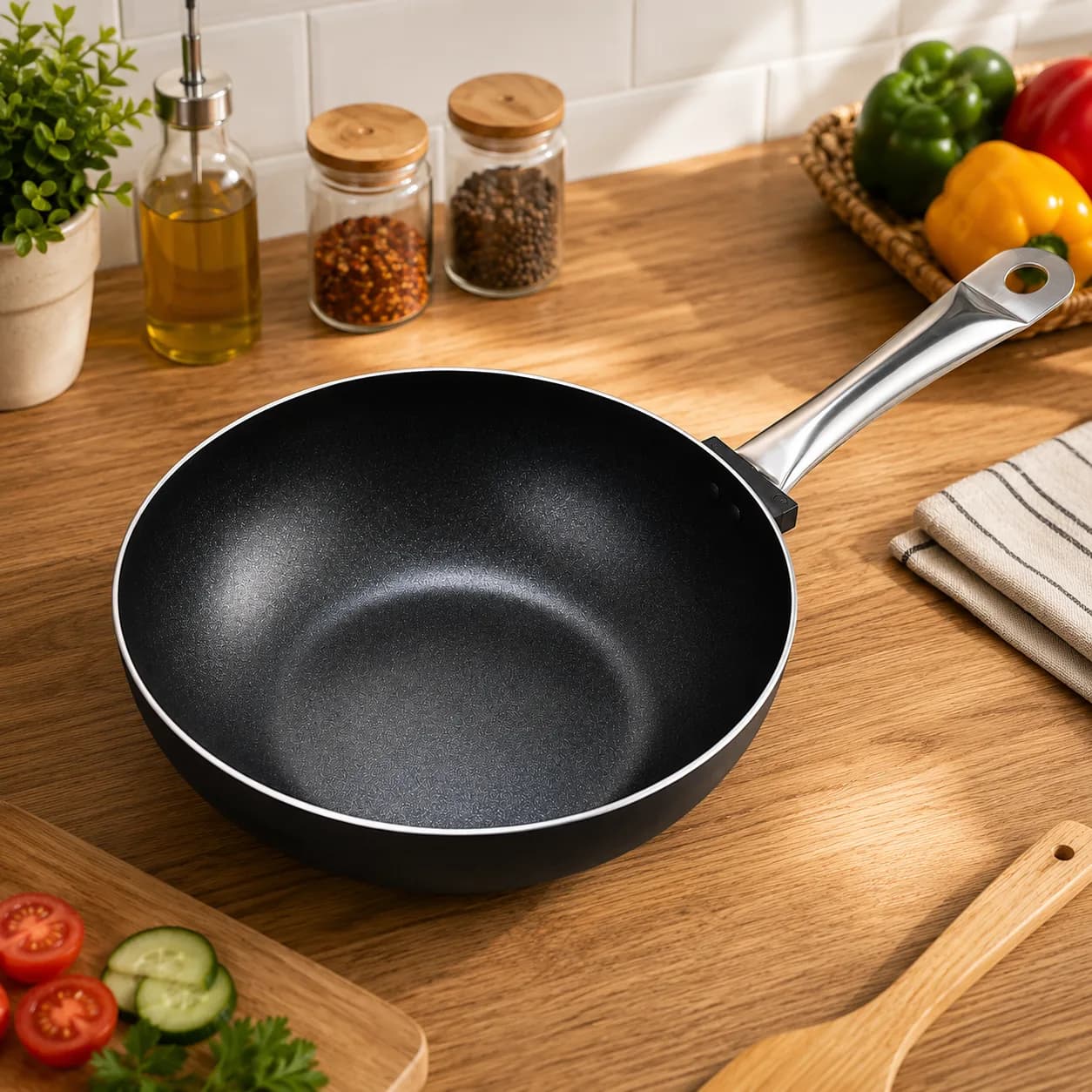 Non-Stick Deep Frying Pan