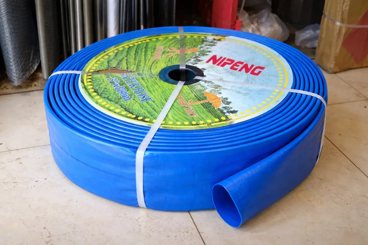 NIFENG 3" Lay Flat Water Hose – 100m Irrigation Hose