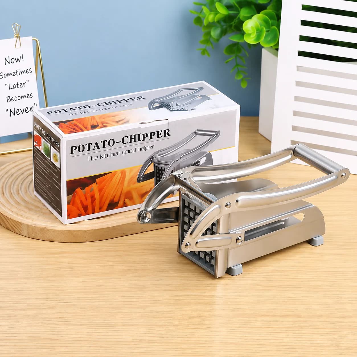 Heavy-Duty Stainless Steel Potato & Vegetable Chopper