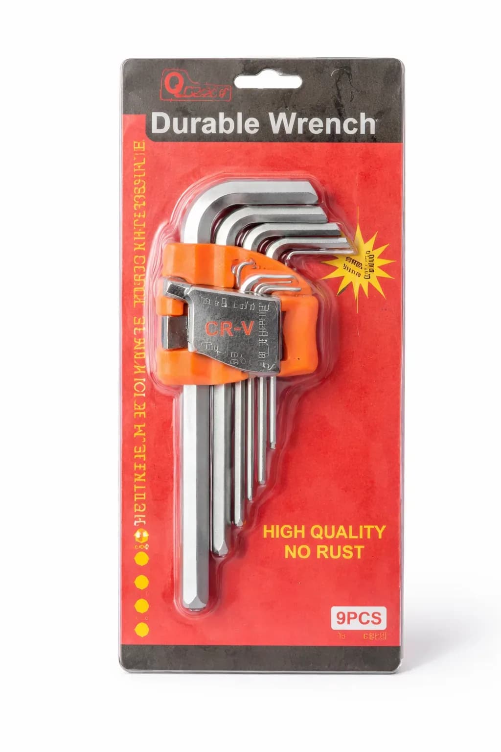 9-Piece CR-V Hex Key (Allen) Wrench Set – High Quality Durable Tools